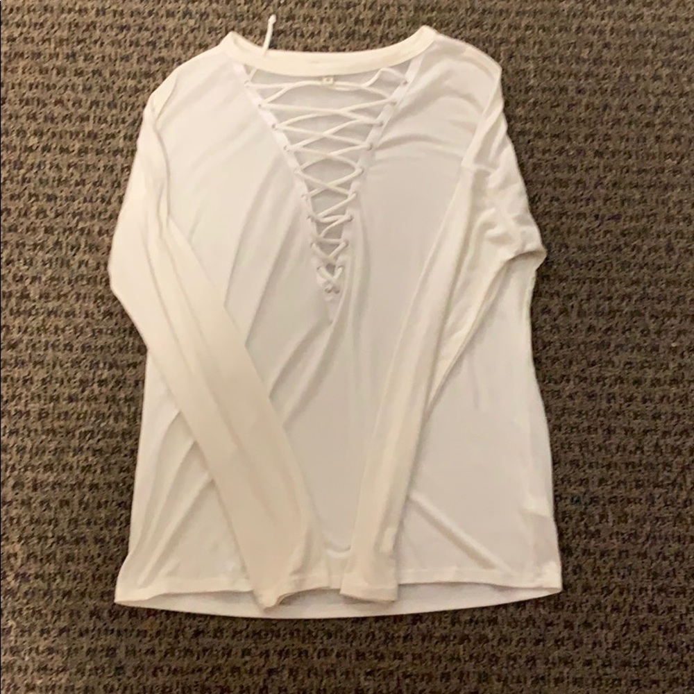 express tie tee long sleeve XS